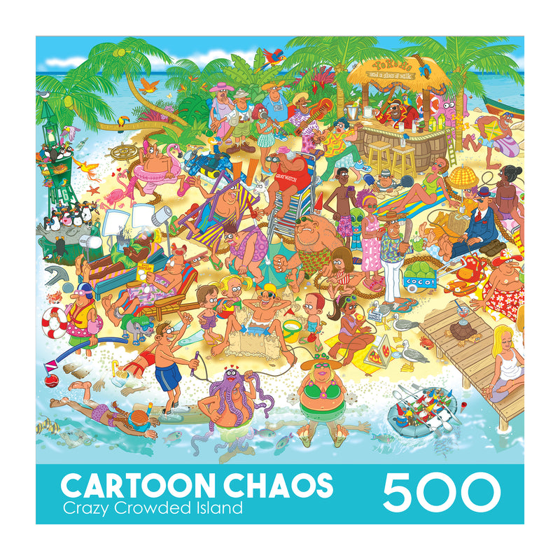 Roseart-Chaos de dessins animés-Hilarité portuaire-Puzzle de 500 pièces