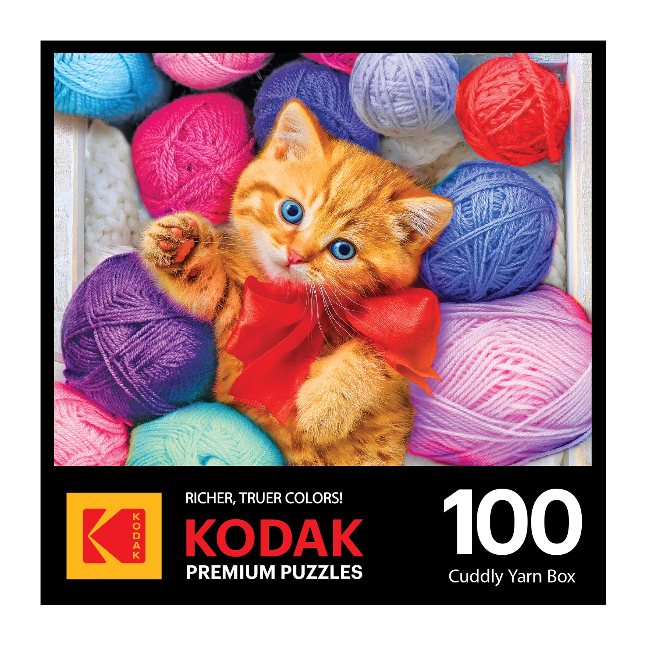 RoseArt - Kodak Premium - Cuddly Yarn Box - 100 Piece Jigsaw