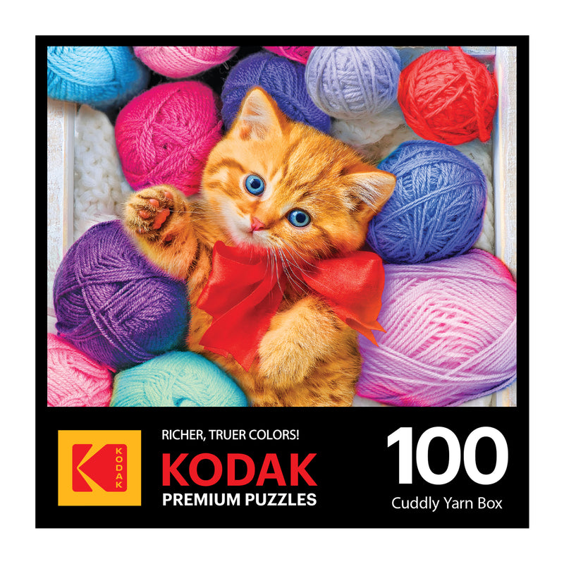 RoseArt - Kodak Premium - Caja de Lana Suave - Rompecabezas de 100 Piezas
