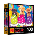 RoseArt - Kodak Premium - Puppy Socks - 100 Piece Jigsaw Puzzle