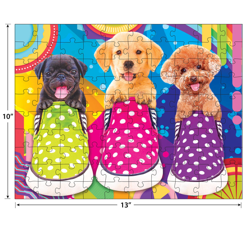 RoseArt - Kodak Premium - Puppy Socks - 100 Piece Jigsaw Puzzle