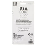 A product packaging for USA Gold Premium Cedar No. 2 Pre-Sharpened Pencils 12-Count stating they are premium #2 HB pencils made in Tennessee. It also highlights features such as smoother writing, quality guaranteed, and adherence to PMA standards.