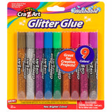 Cra-Z-Art Glitter Glue Tubes, 9 count