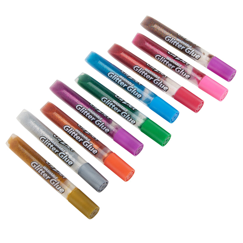 Cra-Z-Art Glitter Glue Tubes, 9 count