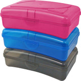 Cra-Z-Art Plastic School Boxes, asst colors