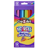 Cra-Z-Art Triangular Colored Pencils, 12 Vibrant Colors, Pre-Sharpened, Ages 3+