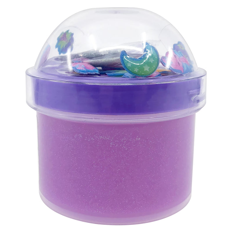 Cra-Z-Slimy Sparkle Fairy Purple Glitter Slime with Charms for Kids, Ages 6+