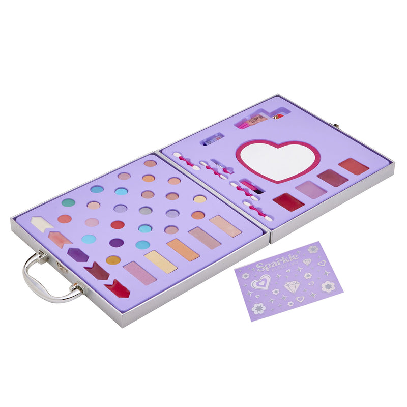 Go Glo Glitter Makeover Studio Kids Makeup Set, 45+ Colors with Carrying Case, Ages 6+