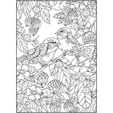 Cra-Z-Art Timeless Creations Feathered Friends Bird Adult Coloring Book, 64 Designs