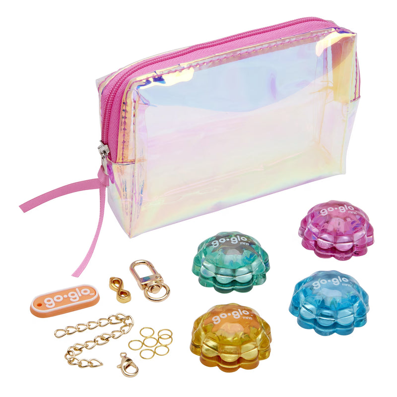 Go Glo Minis Backpack Charm Makeup Set for Kids, 4 Mini Beauty Items, Ages 8+
