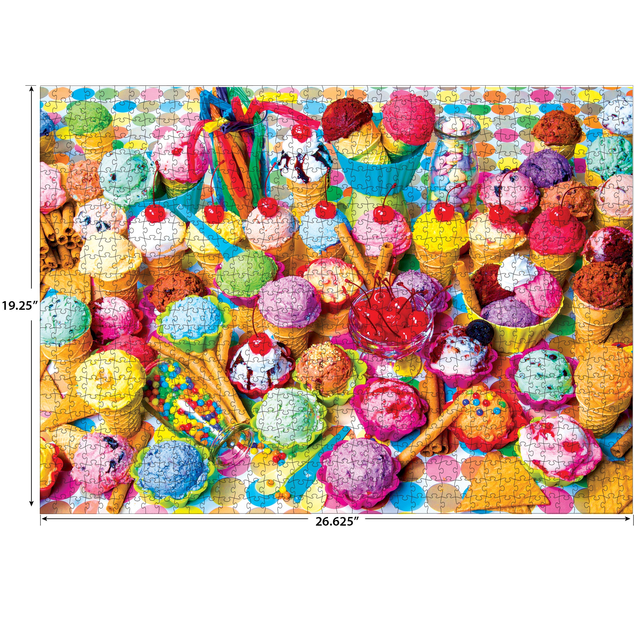 RoseArt - Kodak Premium - Variety of Colorful Ice Cream - 1000