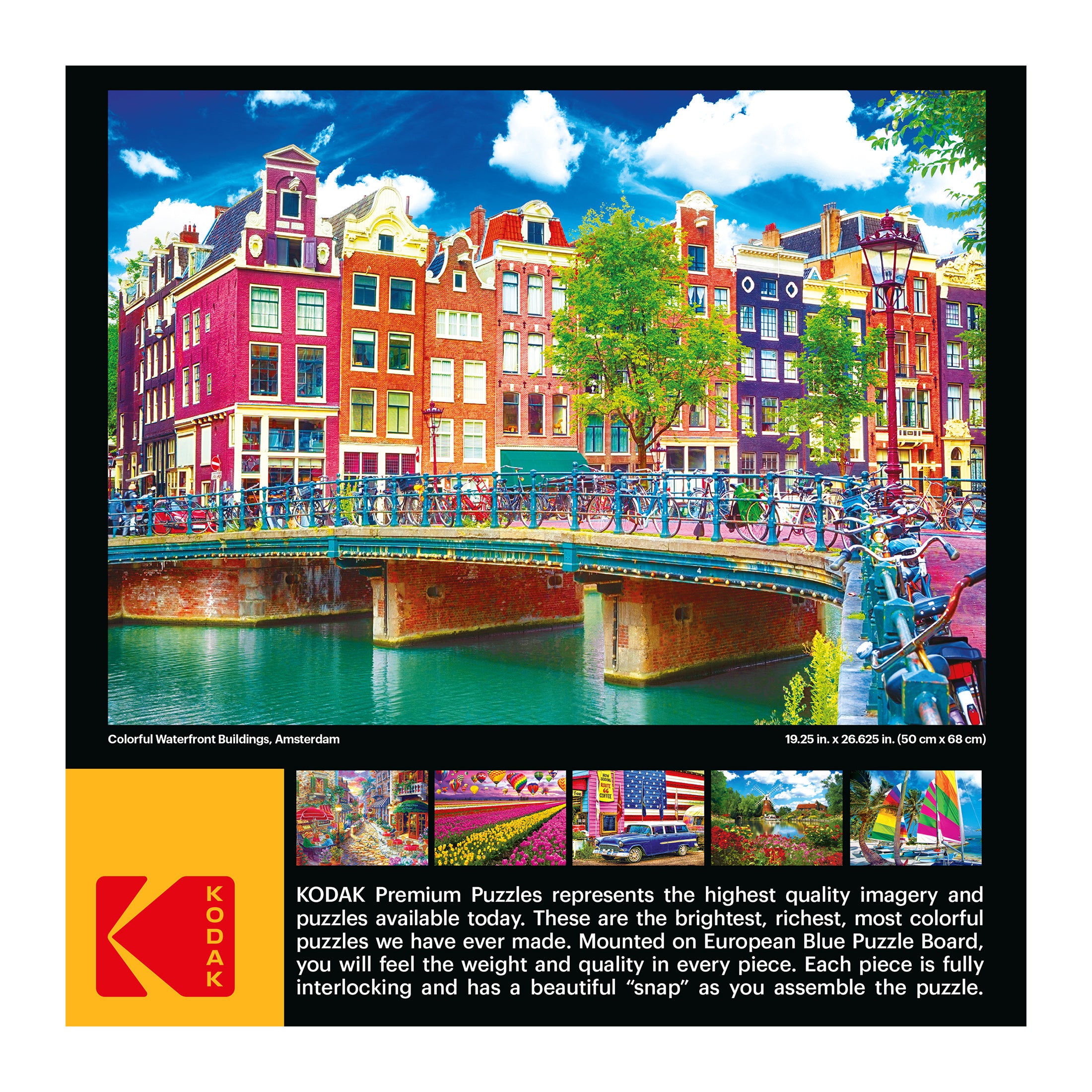 RoseArt - Kodak Premium - Colorful Waterfront Buildings, Amsterdam