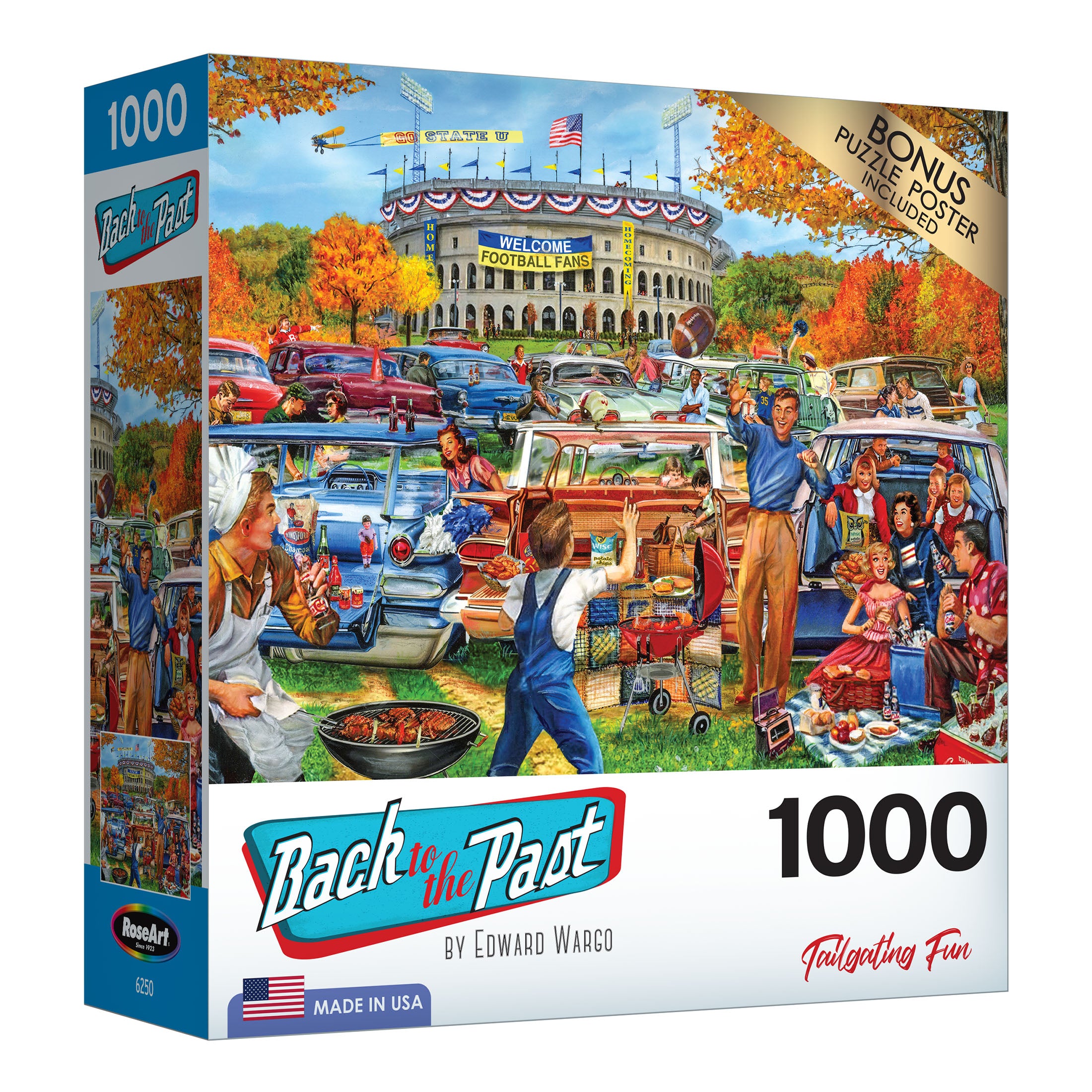 RoseArt - Back to the Past - Tailgating Fun - 1000 Piece Jigsaw