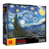 Box of a RoseArt - Kodak Masters - The Starry Night by Vincent Van Gogh - 2000 Piece Jigsaw Puzzle.