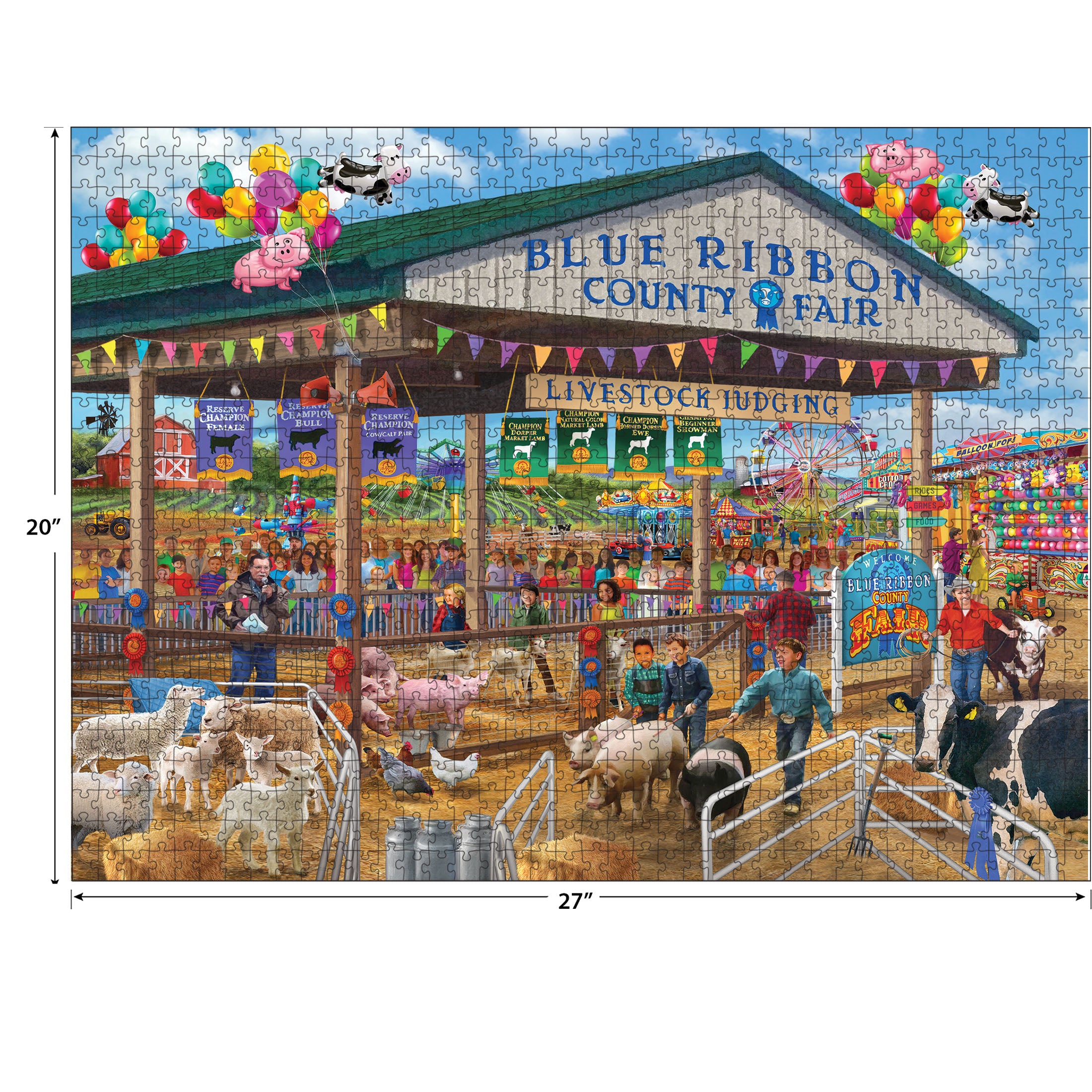 RoseArt - Chris Bigelow - Blue Ribbon Country Fair - 1000 Piece