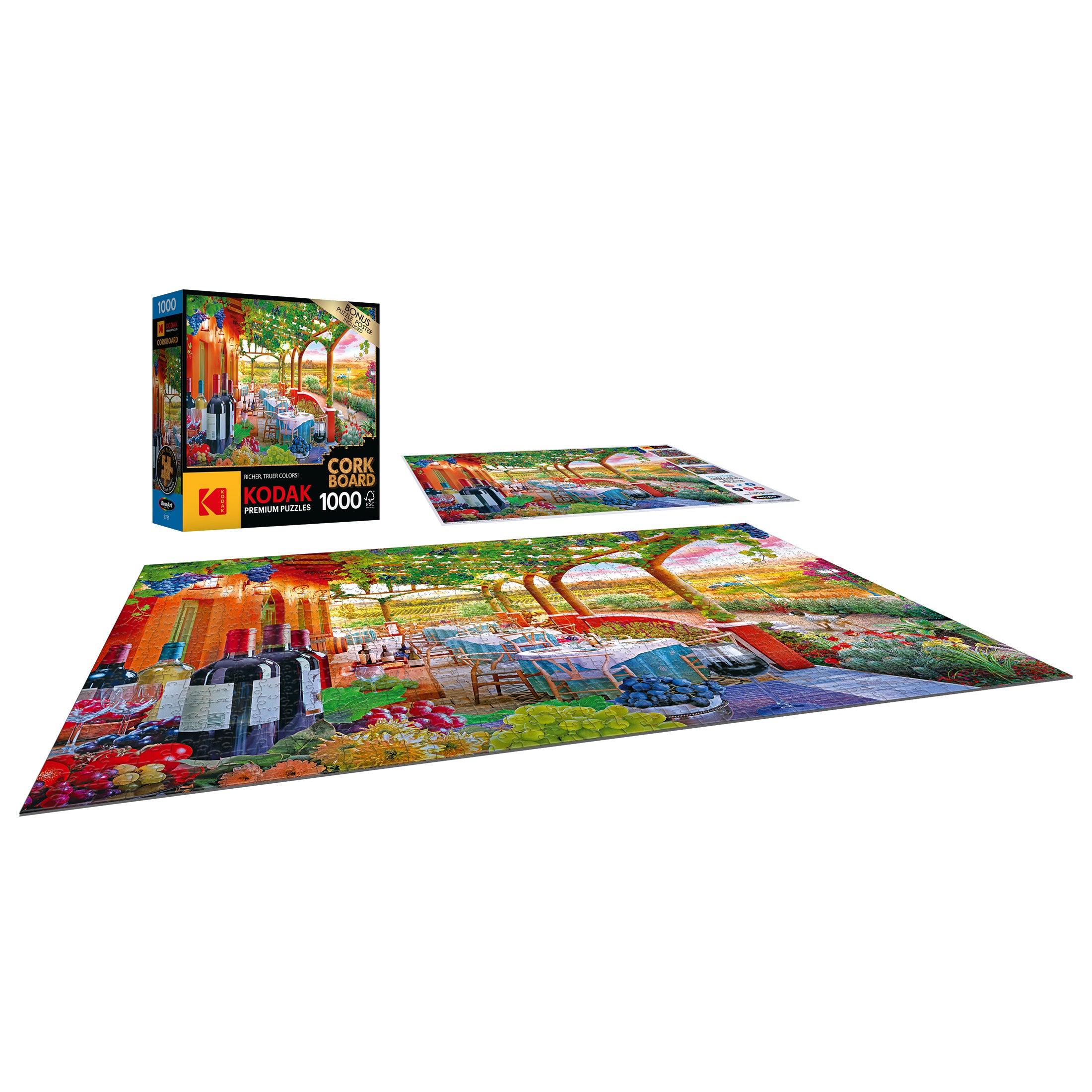 RoseArt - Kodak Cork - Wine Country - 1000 Piece Jigsaw Puzzle
