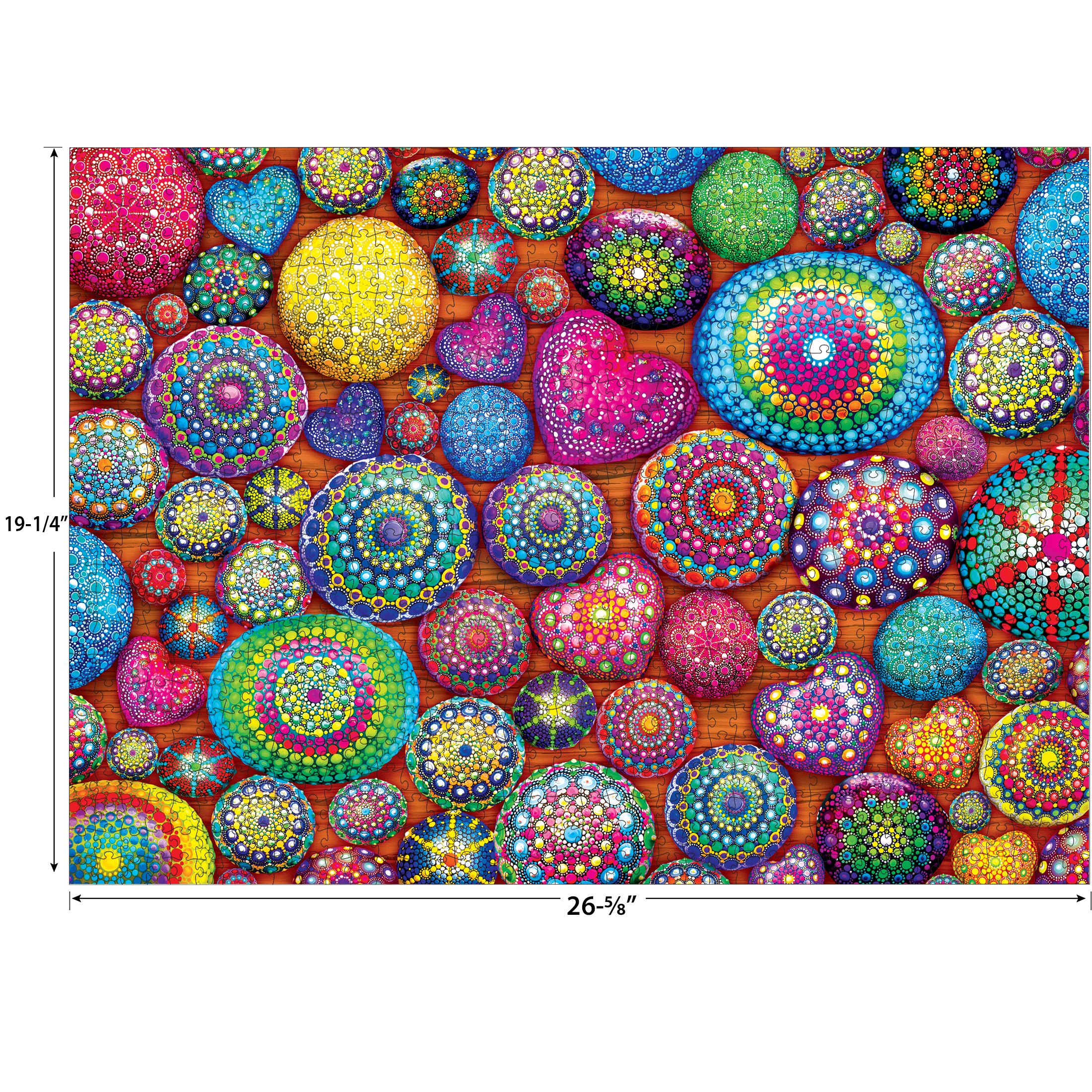 RoseArt - Kodak Cork - Mandala Stones - 1000 Piece Jigsaw Puzzle