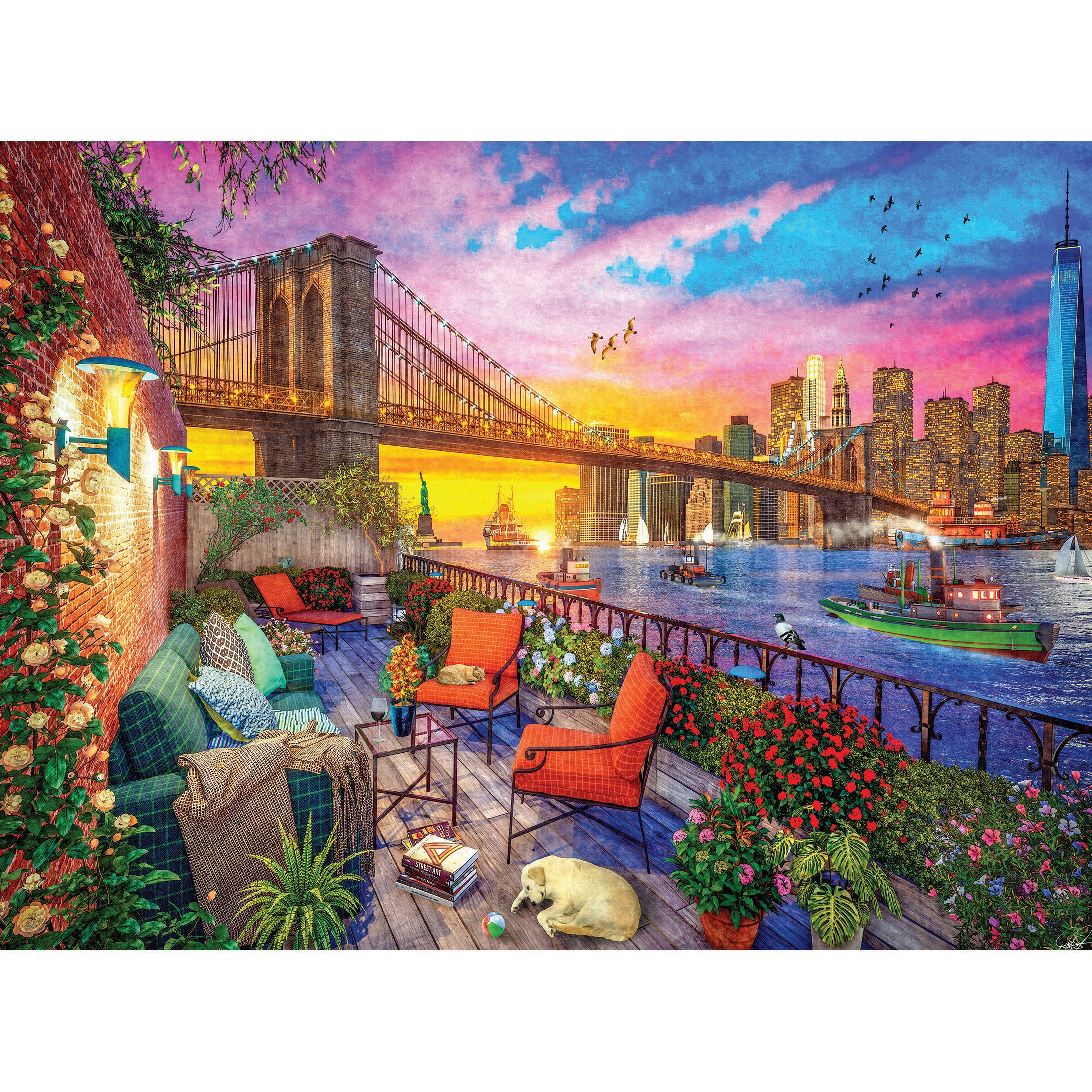 RoseArt - Kodak Cork - Manhattan Balcony Sunset - 1000 Piece