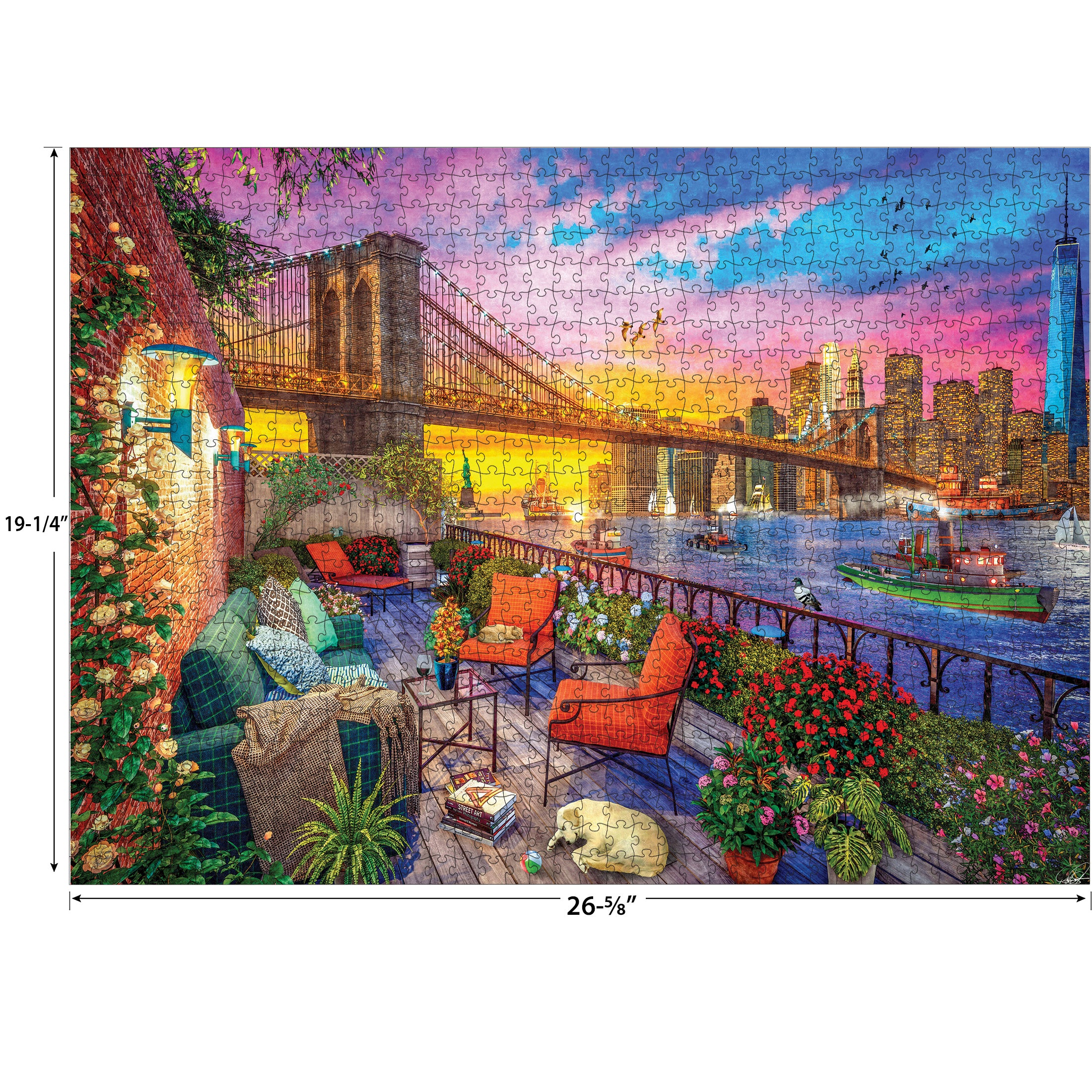 RoseArt - Kodak Cork - Manhattan Balcony Sunset - 1000 Piece