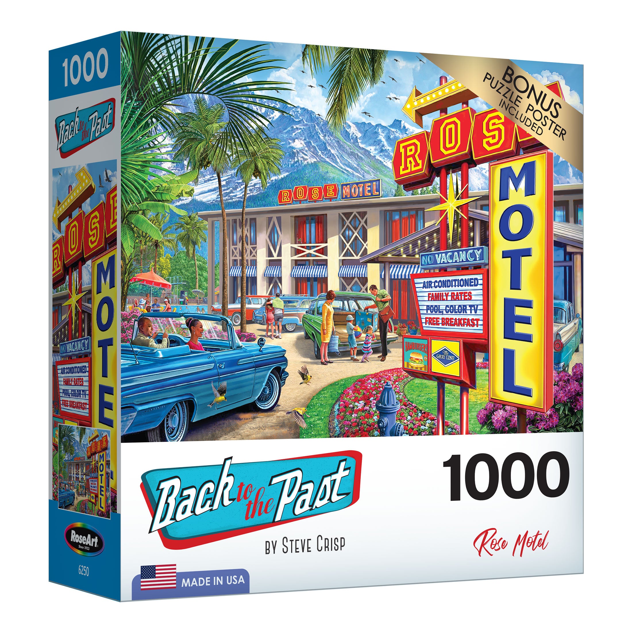 RoseArt - Back to the Past - Rose Motel - 1000 Piece Jigsaw Puzzle