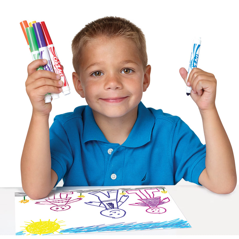 Cra-Z-Art Bold & Brites Super Washable Broad Line Markers, 10 Colors, 2 Pack (20 Markers)