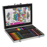 Estuche para colorear Timeless Creations, juego de 37 piezas, libros para colorear con marcadores y lápices de colores