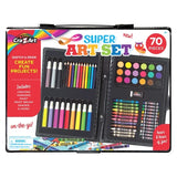 Cra-Z-Art 70-Piece Super Art Set with Crayons, Markers & More
