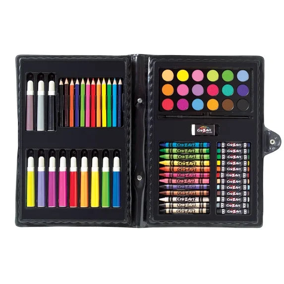 Cra-Z-Art 70-Piece Super Art Set with Crayons, Markers & More