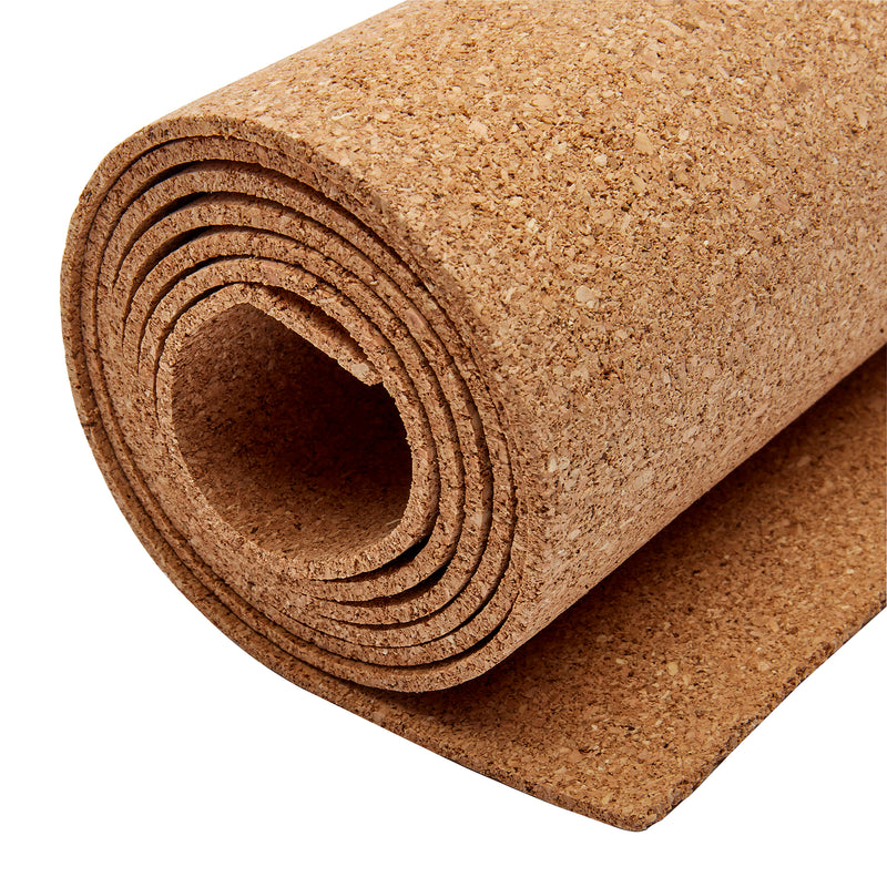 A tightly rolled **Board Dudes HOBBY CORK ROLL - 3/32 in thick 24 x 48 INCH** angled to the left with layers of the cork clearly visible.