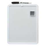 A Board Dudes Dry Erase Board 8.5x11 inches: Elevate Your Organizational Style with a black marker and a small eraser attached to the top.