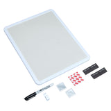 Board Dudes Dry Erase Board 11x14 INCH: Elevate Your Organizational Style with a black marker, two adhesive pads, two magnets, and a clip.