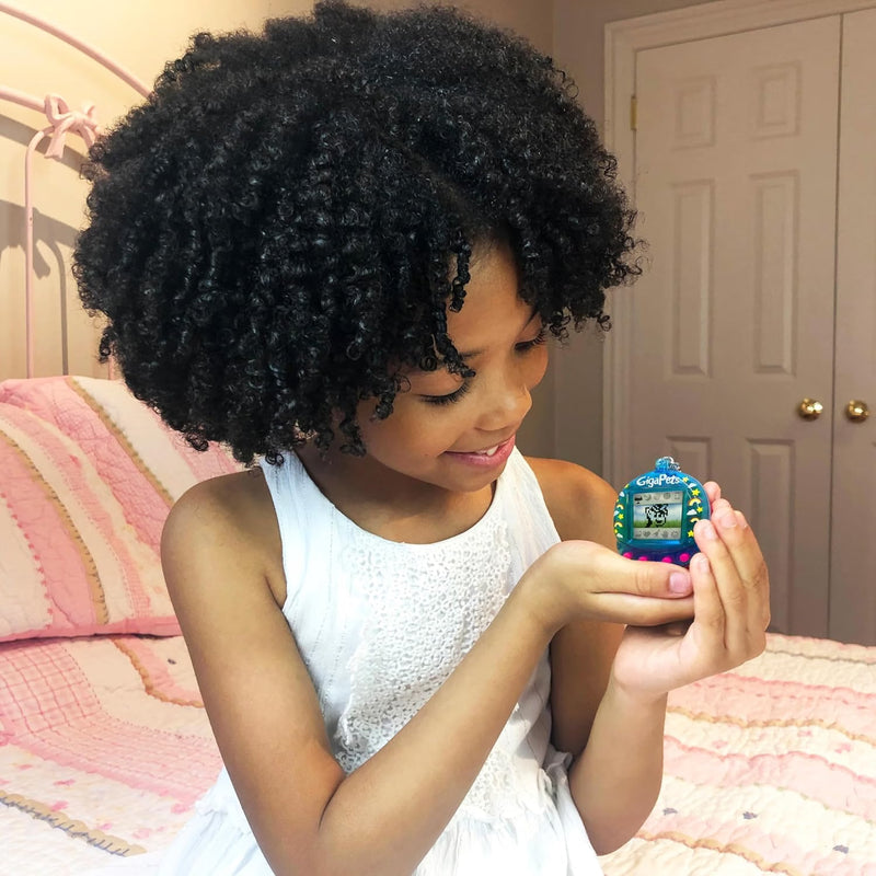 Giga Pets Unicorn Interactive Virtual Pet Keychain Toy, Ages 5+