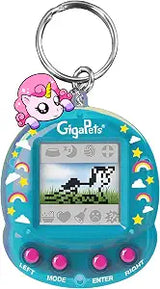 Giga Pets Unicorn Interactive Virtual Pet Keychain Toy, Ages 5+
