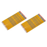 Two sets of USA Gold Yellow Pencil Sharpen 24 Count, arranged neatly in parallel rows.