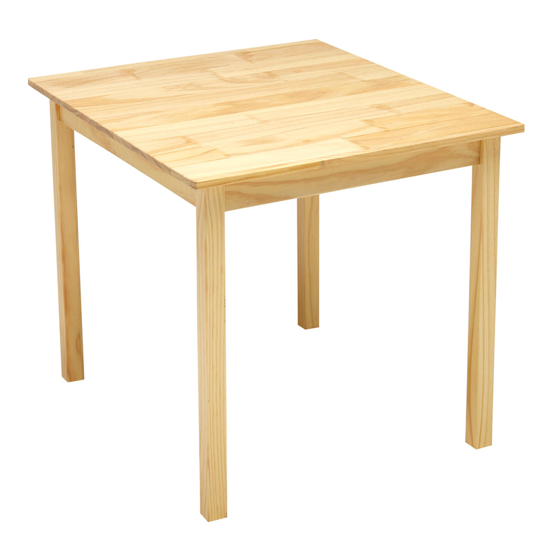 RoseArt My Room's Table & Chairs: Stylish Real Wood Furniture for Creative Spaces with a light finish and four straight legs.