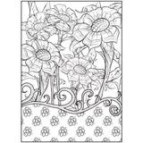 Cra-Z-Art Timeless Creations Fabulous Florals Adult Coloring Book, 64 Floral Designs