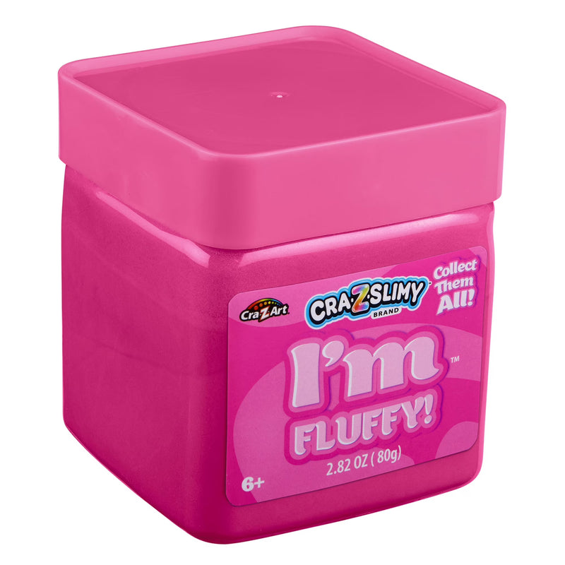 Cra-Z-Slimy I’m Fluffy Pink Fluffy Slime for Kids, Soft & Airy Sensory Slime, Ages 6+