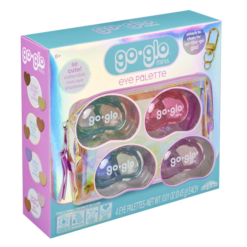 Go Glo Minis Backpack Charm Makeup Set for Kids, 4 Mini Beauty Items, Ages 8+