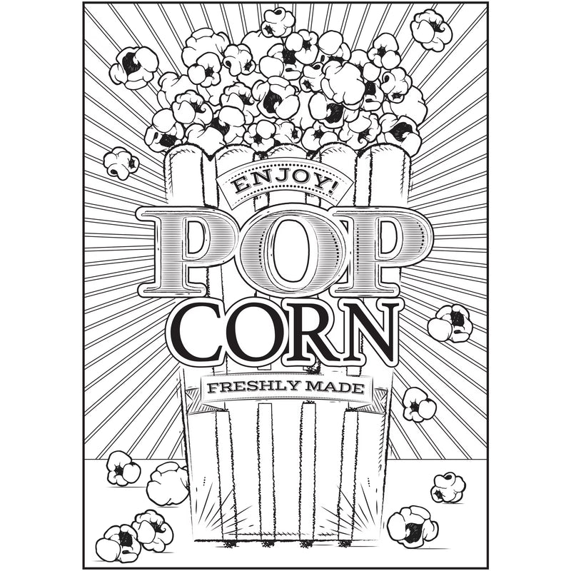 Cra-Z-Art Timeless Creations Sweet & Savory Food Adult Coloring Book, 64 Designs