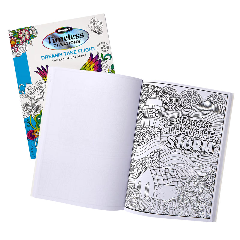 Estuche para colorear Timeless Creations, juego de 37 piezas, libros para colorear con marcadores y lápices de colores