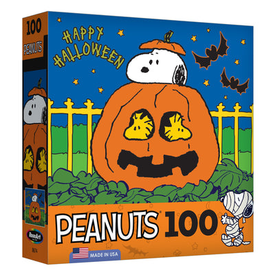 RoseArt - Peanuts Halloween - Joyeux Halloween - Puzzle de 100 pièces