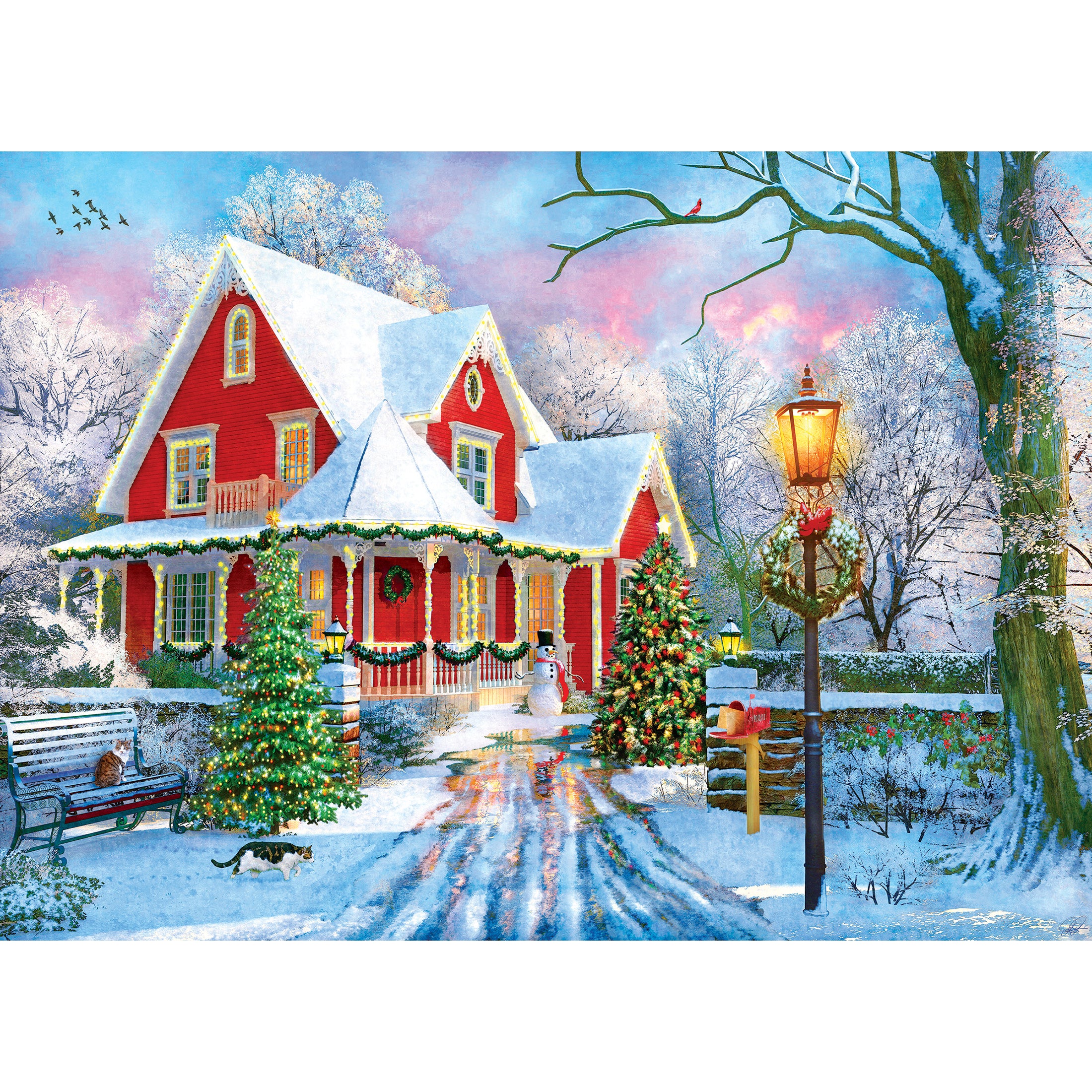 RoseArt - Kodak Premium - Christmas at Home - 1000 Piece Jigsaw