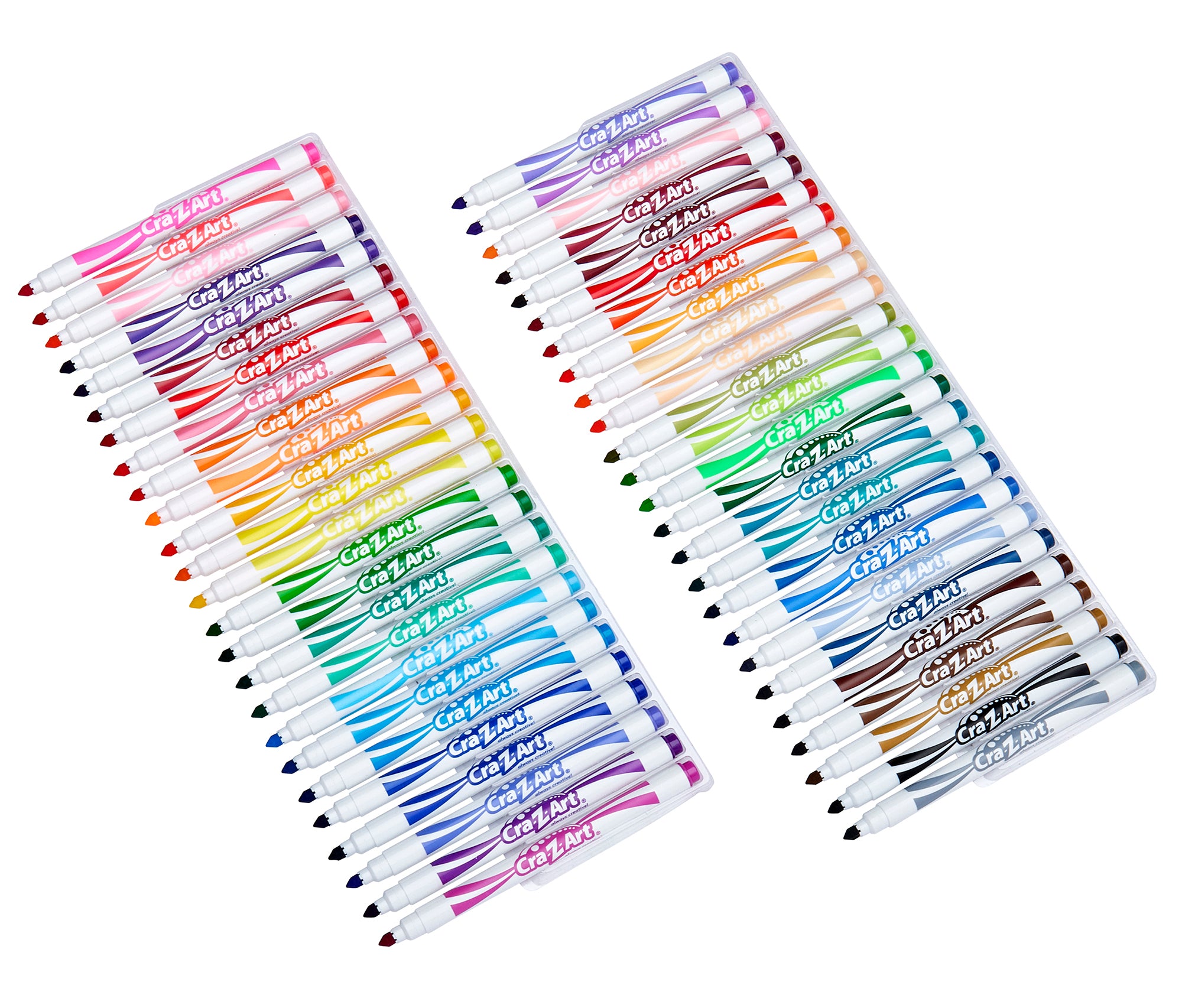 Cra-Z-Art Washable Super Tip Markers, 50 Count, Assorted Colors, Non-T