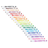 A set of Cra-Z-Art Supertip Marker 20 Count arranged diagonally in pairs, featuring a variety of colors including black, brown, red, orange, yellow, green, blue, and purple.