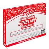 A box of Cra-Z-Art FineTip Washable Marker. Classroom Packs 4 packs of 10 Count with 40 assorted colors.