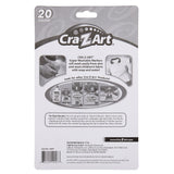 Back of a 10 ct. Double-Sided Super Tip Markers package showing product features and other Cro-Z-Art products. The package contains 20 colors and highlights safety and washing instructions at the bottom.