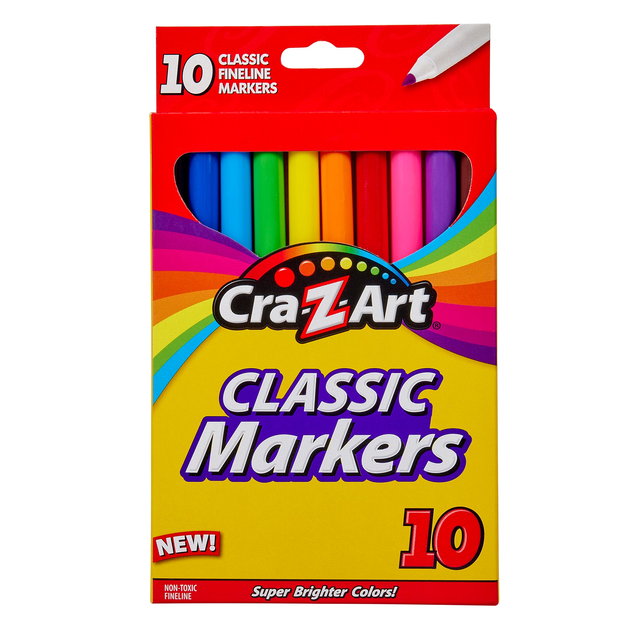 Cra-Z-Art Fineline Markers 10ct Washable