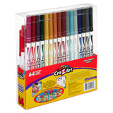 A box of Cra-Z-Art Super Tip Marker 64 Count containing 64 markers in various colors. The packaging features red and yellow accents and product details.