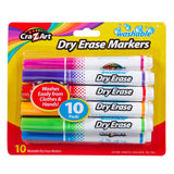 Marqueurs effaçables à sec lavables pour enfants Cra-Z-Art, paquet de 10