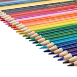 Rows of Cra-Z-Art 72 Count Colored Pencils arranged diagonally from red to purple, with their sharpened tips pointing to the right.